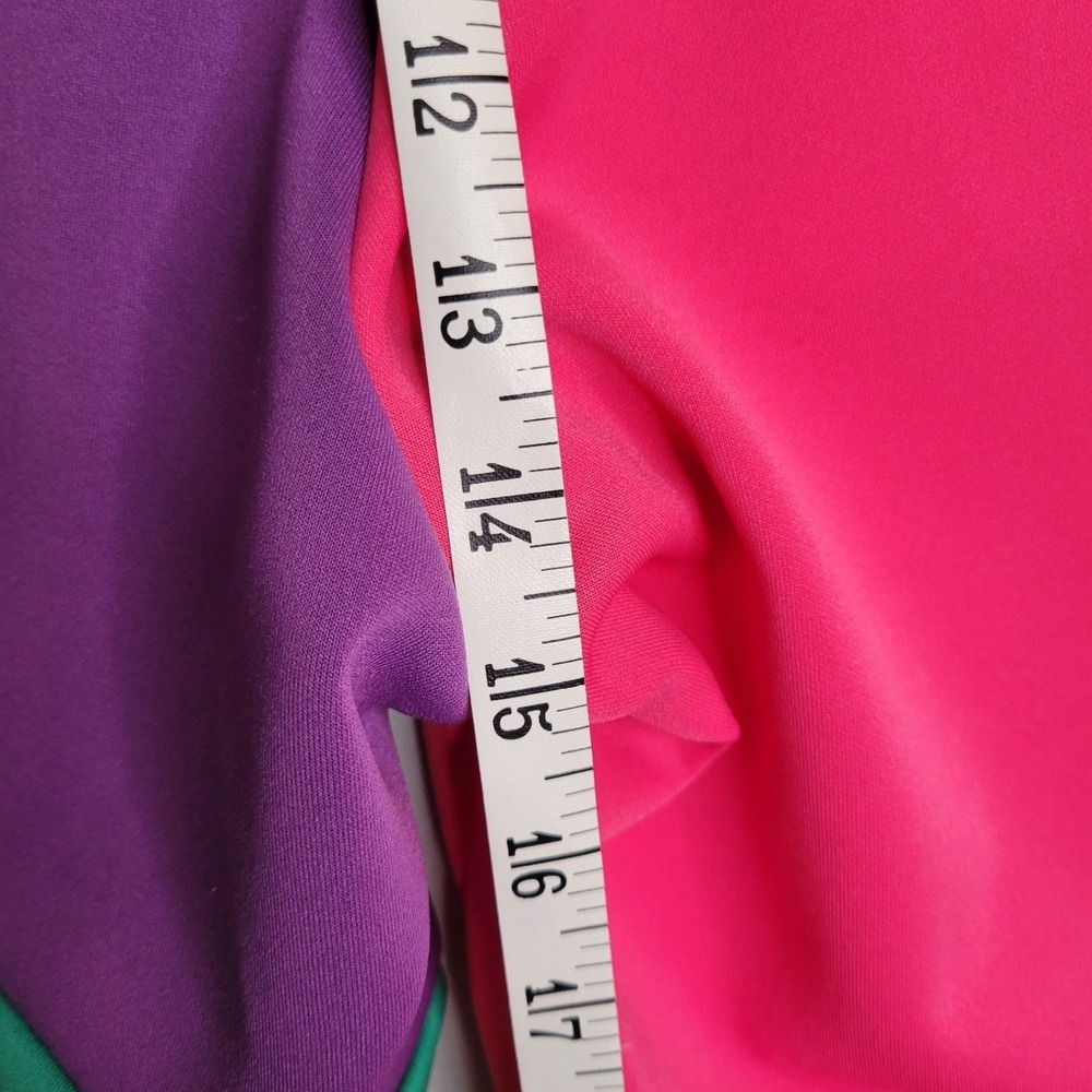 Ashley Stewart Womens Colorblock Tracksuit Set Short Sleeve Hoodie Joggers 14/16 - Picture 12 of 16